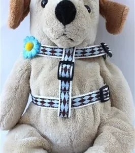 Gerber Daisy Blue Collection - Step In Harnesses All Metal Buckles