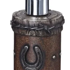 Gift Corral Soap Pump HorseshoeBk/Wh