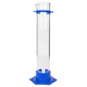 Glass Graduated Cylinder With Hex Base, 500 ml.
