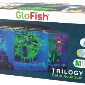 GloFish Trilogy Beta Aquarium Kit with Hood and LED Light