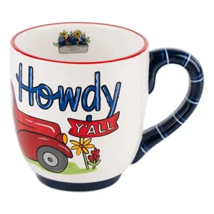 Glory Haus Inc Texas Flag Howdy Truck Mug