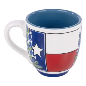 Glory Haus Texas Flag & Flower Mug