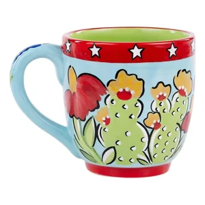 Glory Haus Texas Wildflower Cactus Mug