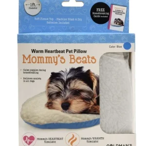 Goldmans Mommys Beats Warm Heartbeat Pet Pillow Blue