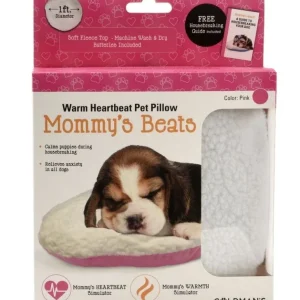 Goldmans Mommys Beats Warm Heartbeat Pet Pillow Pink