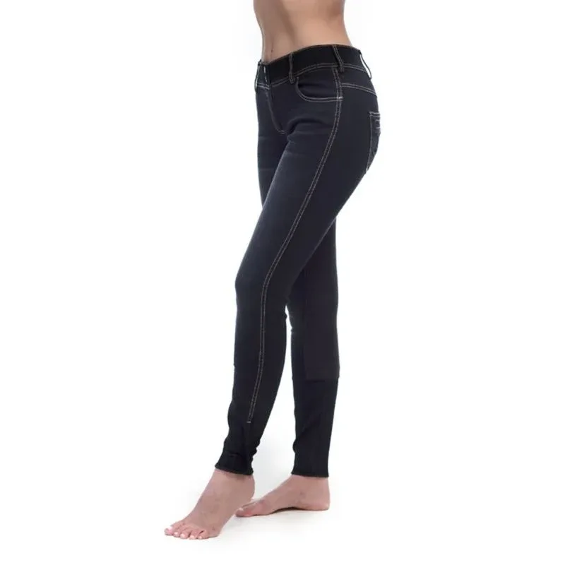 Goode Rider Equestrian Black Denim F/S Jean - Image 2