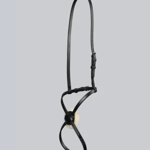 Grackle Noseband for Racing Bridle Black