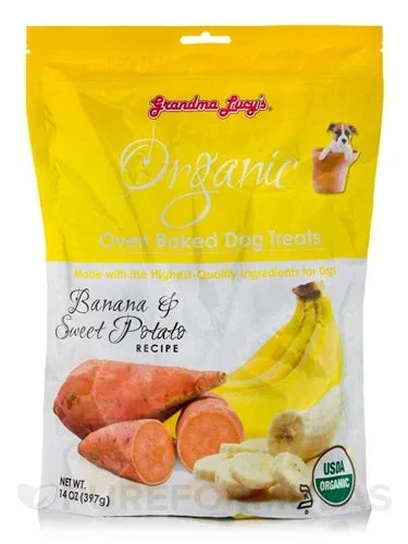 Grandma Lucys Dog Organic Baked Banana Dog Treat 14 oz