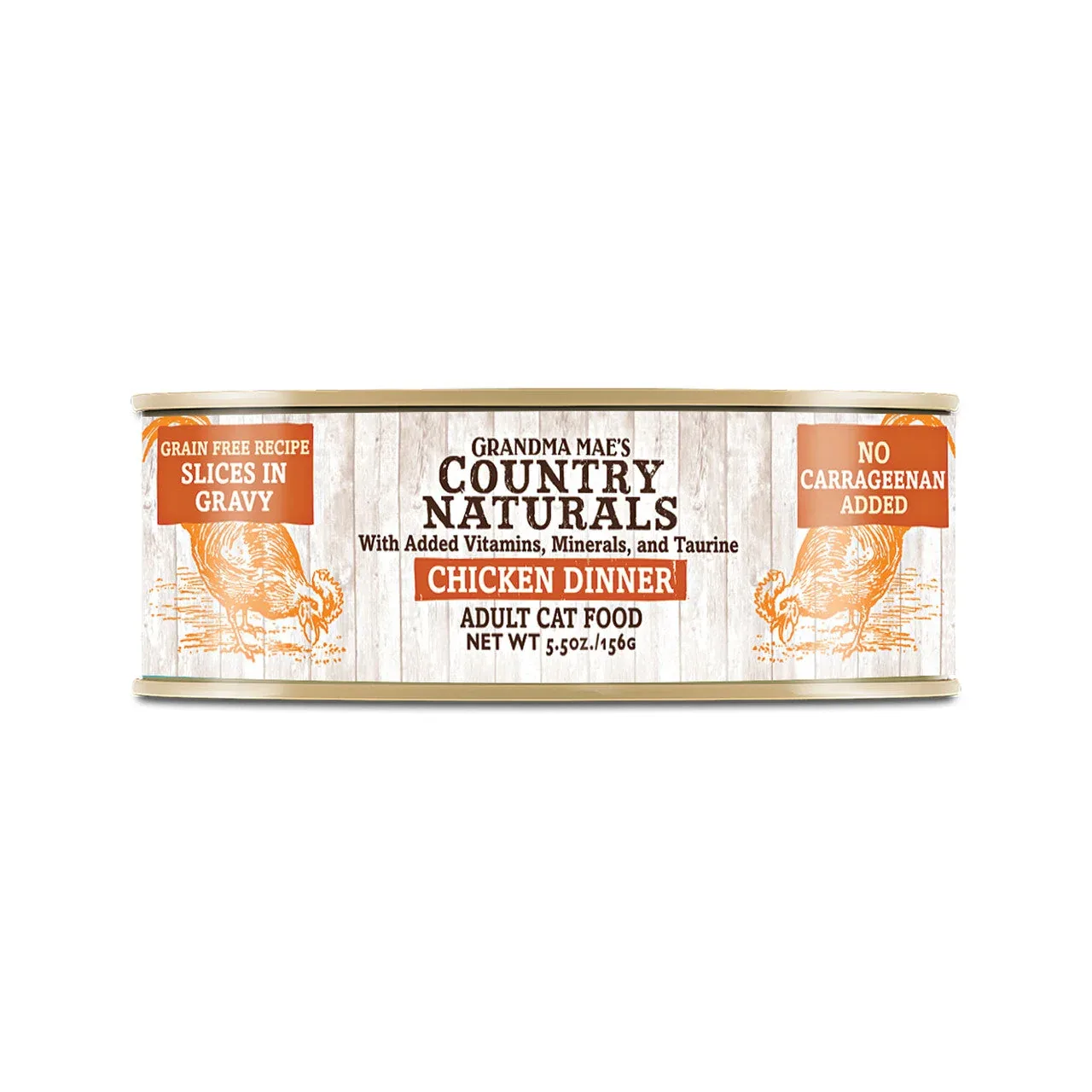 Grandma Mae's Country Naturals Grain Free Non-GMO Cat Food Wet Cat Food Chicken in Gravy 5.5oz 24pk