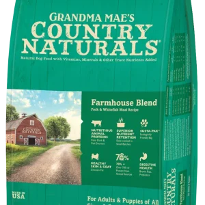 Grandma Mae's Country Naturals Premium All Natural Dry Dog Food Pork 14lb