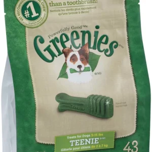 Greenies Dog Dental Dog Treats Teenie, Original, 12 oz, 43 ct