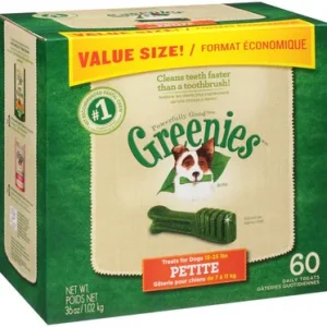 Greenies Original Petite Dog Dental Chews - 36 Ounces 60 Treats