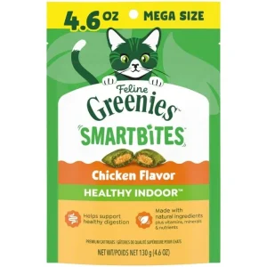 Greenies Smartbites Hairball Control Chicken Cat Treats