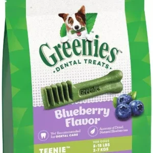 Greenies Teenie Dental Dog Treats Blueberry 43 count