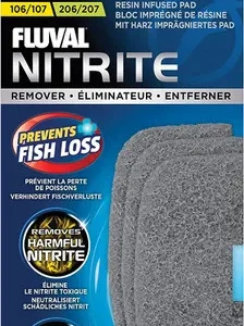 Hagen Fluval Nitrite Remover Pad 106/107 and 206/207 3 pk