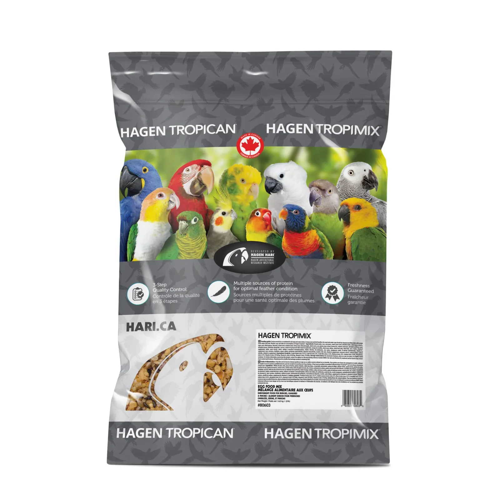 Hagen Hari Tropimix Egg Food Mix for Budgies, Canaries, Finches 8lb - 80603 - Image 2