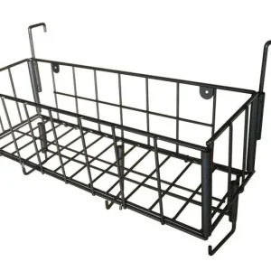 Hanging Basket Rack - Portable / Folding Black