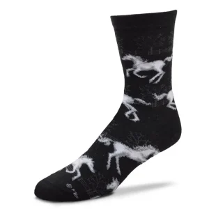 Happy Day Foal Socks Adult Black/White