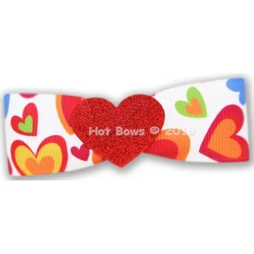 Happy Hearts Hair Bow