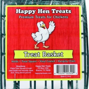 Happy Hen Treats Treat Basket 5 x 1.9 x 5 Dk Green