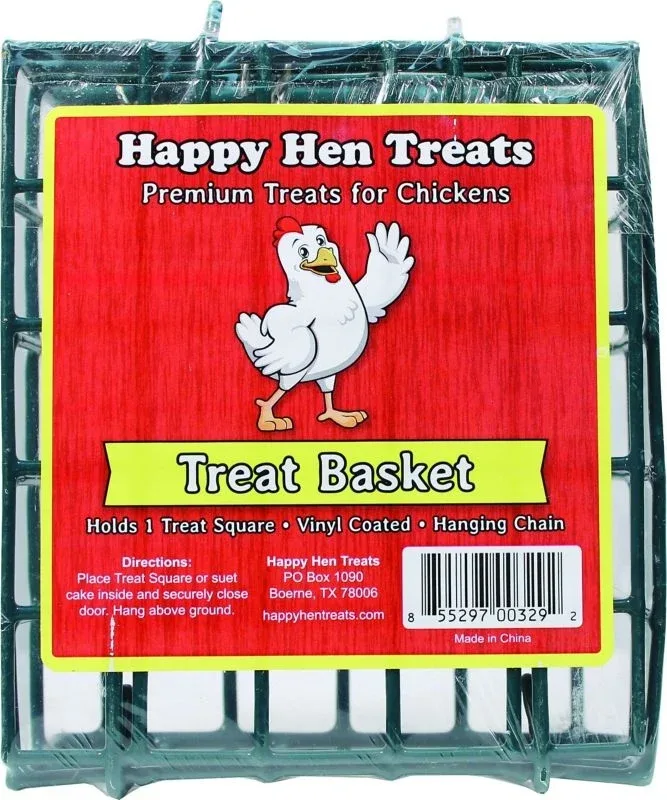 Happy Hen Treats Treat Basket 5 x 1.9 x 5 Dk Green