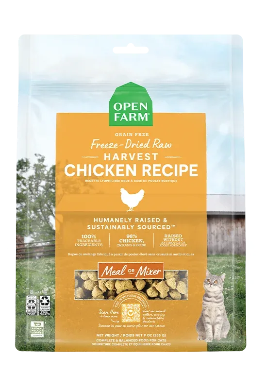 Harvest Chicken Freeze Dried Raw Morsels for Cats
