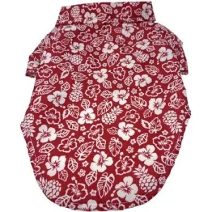 Hawaiian Camp Shirt - Aloha Red