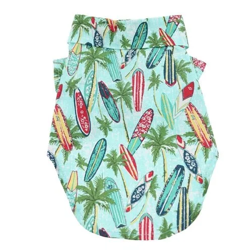 Hawaiian Camp Shirt - Surfboards and Palms - Image 2