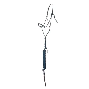 Haychix Timeless Saphire Halter with Steel Blue lead Rope