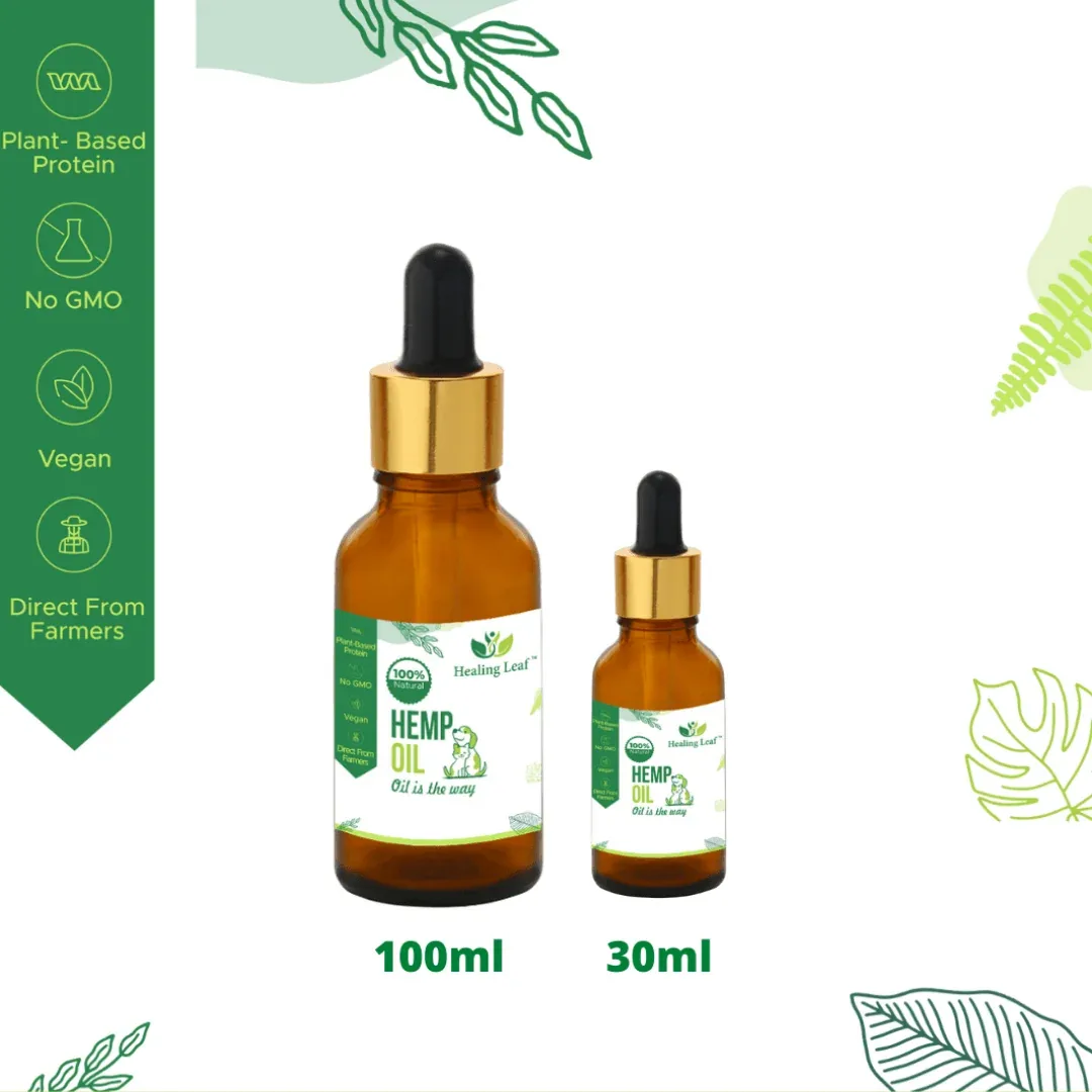 Healing Leaf Hemp Oil for Pets and Drools Absolute Salmon Oil Syrup Supplement for Dogs for Combo - Image 2