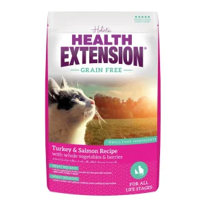 Health Extension Turkey & Salmon Kitten / Cat Grain Free Dry- 4 lb {L-1}