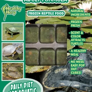 Healthy Herp Aquatic Turtle Diet Adult Formula Frozen Reptile Food 3.5 oz SD-5