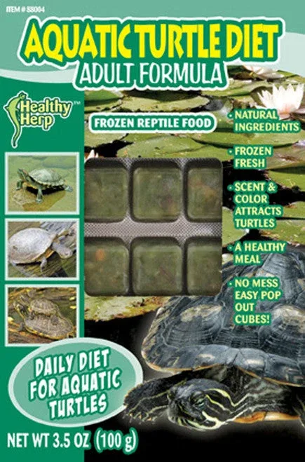 Healthy Herp Aquatic Turtle Diet Adult Formula Frozen Reptile Food 3.5 oz SD-5 - Image 2