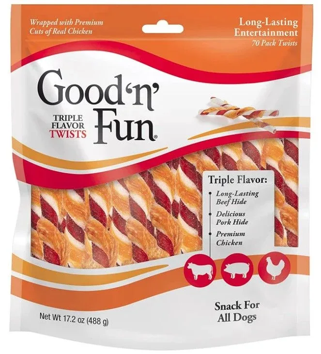 Healthy Hide Good'n' Fun Triple-Flavor Twists