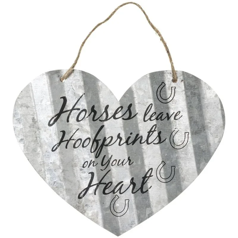 Heart Shaped Metal Sign