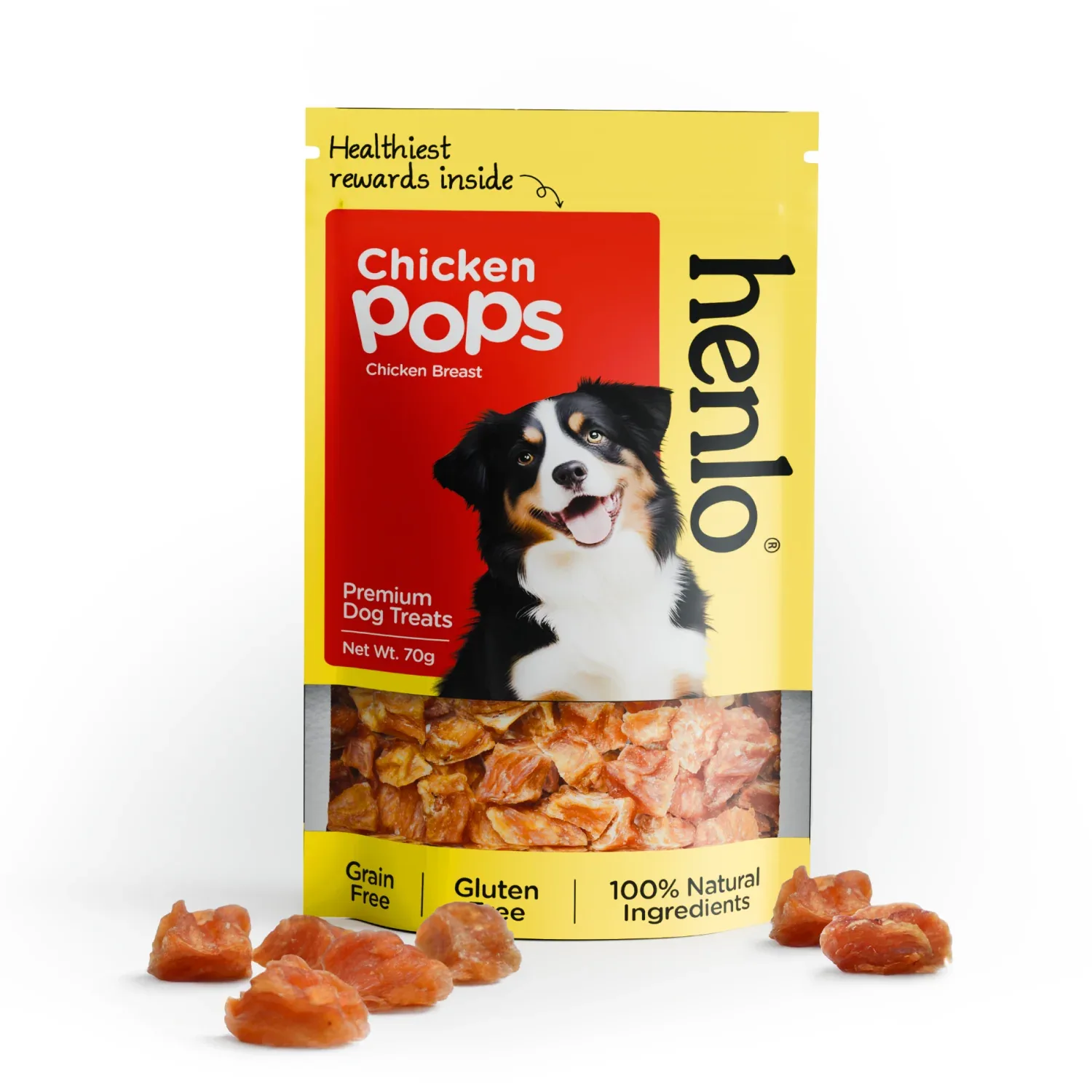 Henlo Single Ingredient High Protein Guilt Free Chicken Dog Treats - Image 2