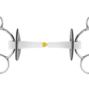 Herm Sprenger® Nathe 3-Ring Bit with 18 mm Single-Jointed Mouth