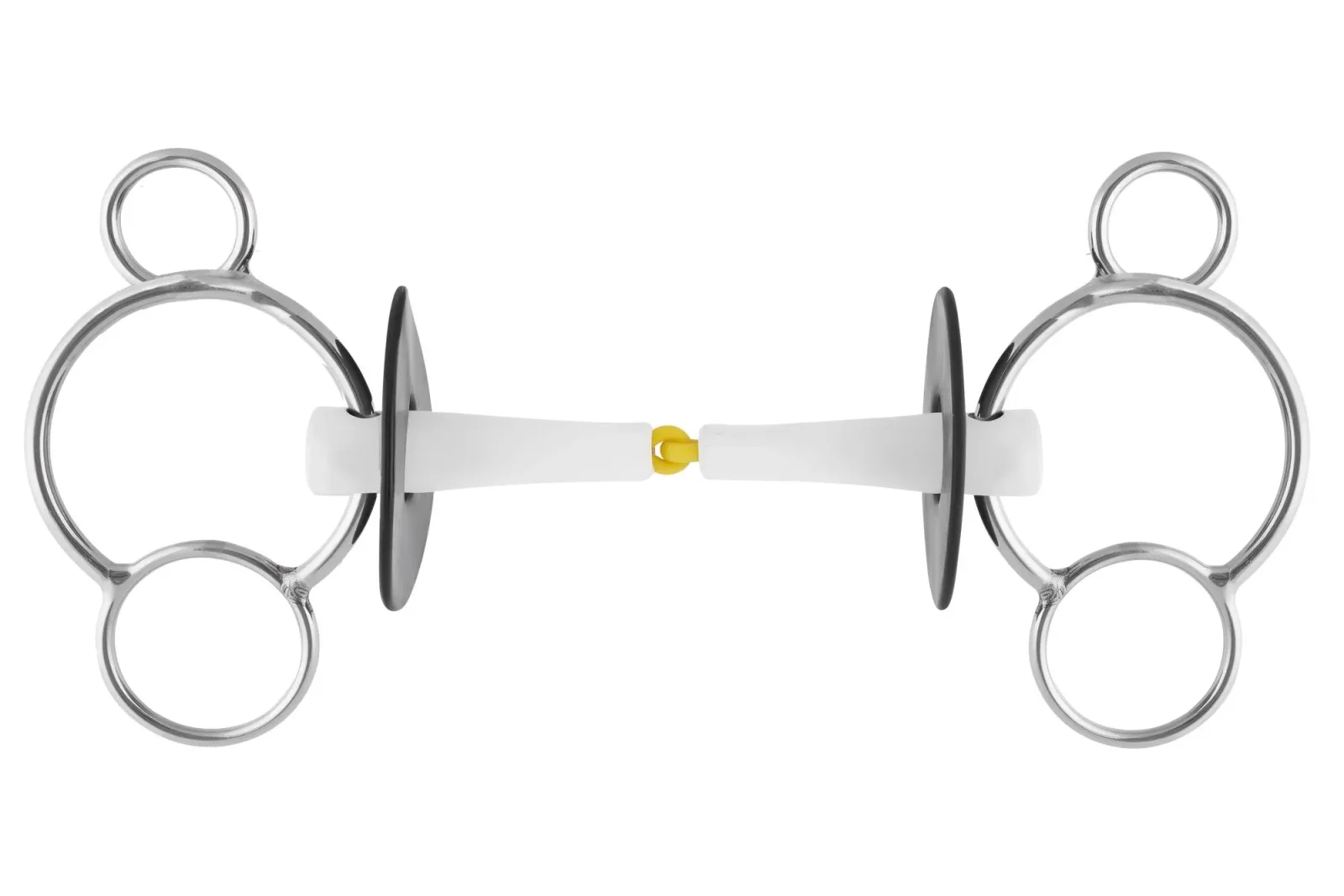 Herm Sprenger® Nathe 3-Ring Bit with 18 mm Single-Jointed Mouth
