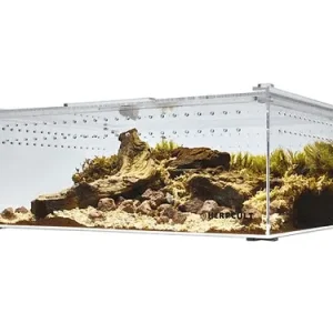 Herpcult Acrylic Enclosure XLarge-Flat Clear Top 16"x12"x6"