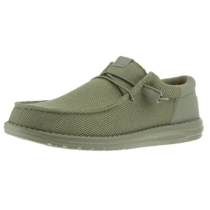 Hey Dude Mens Green Wally Funk Mono Casual Shoe