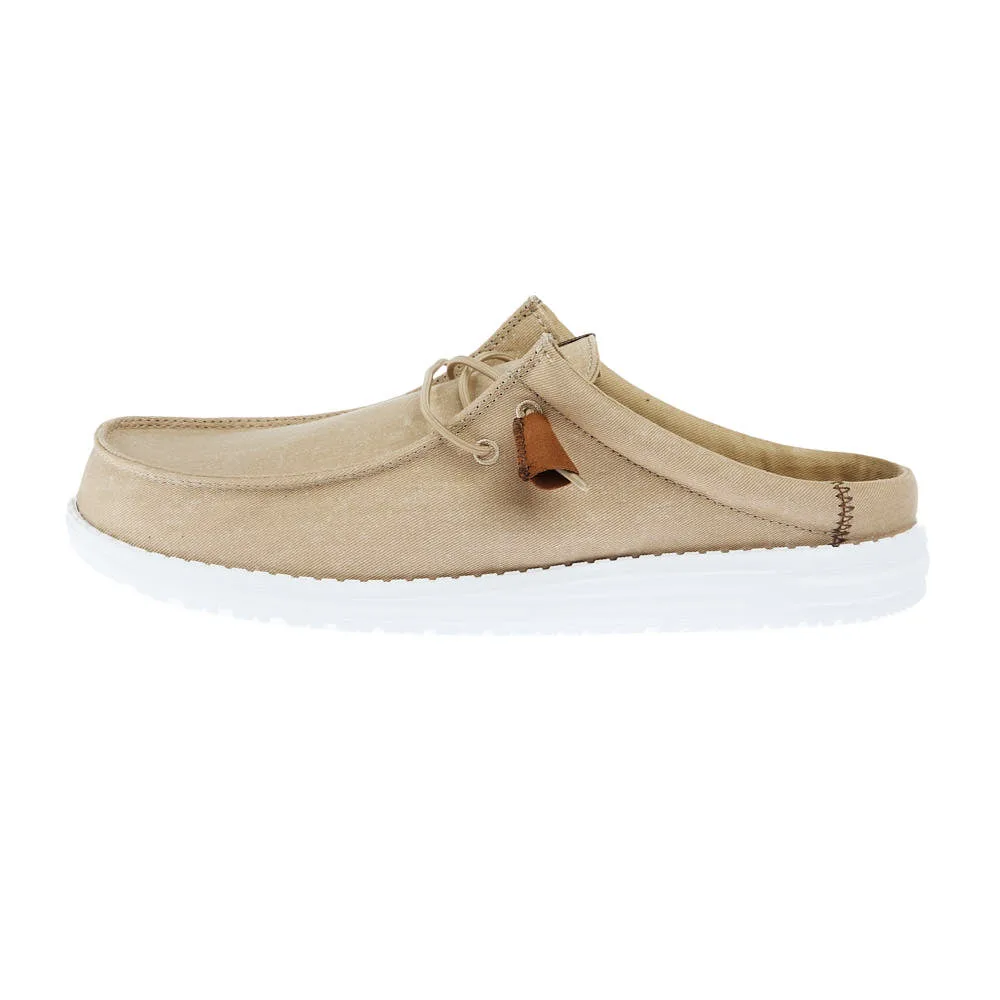 Hey Dude Men`s Tan Wally Slip Stretch Canvas Casual - Image 2
