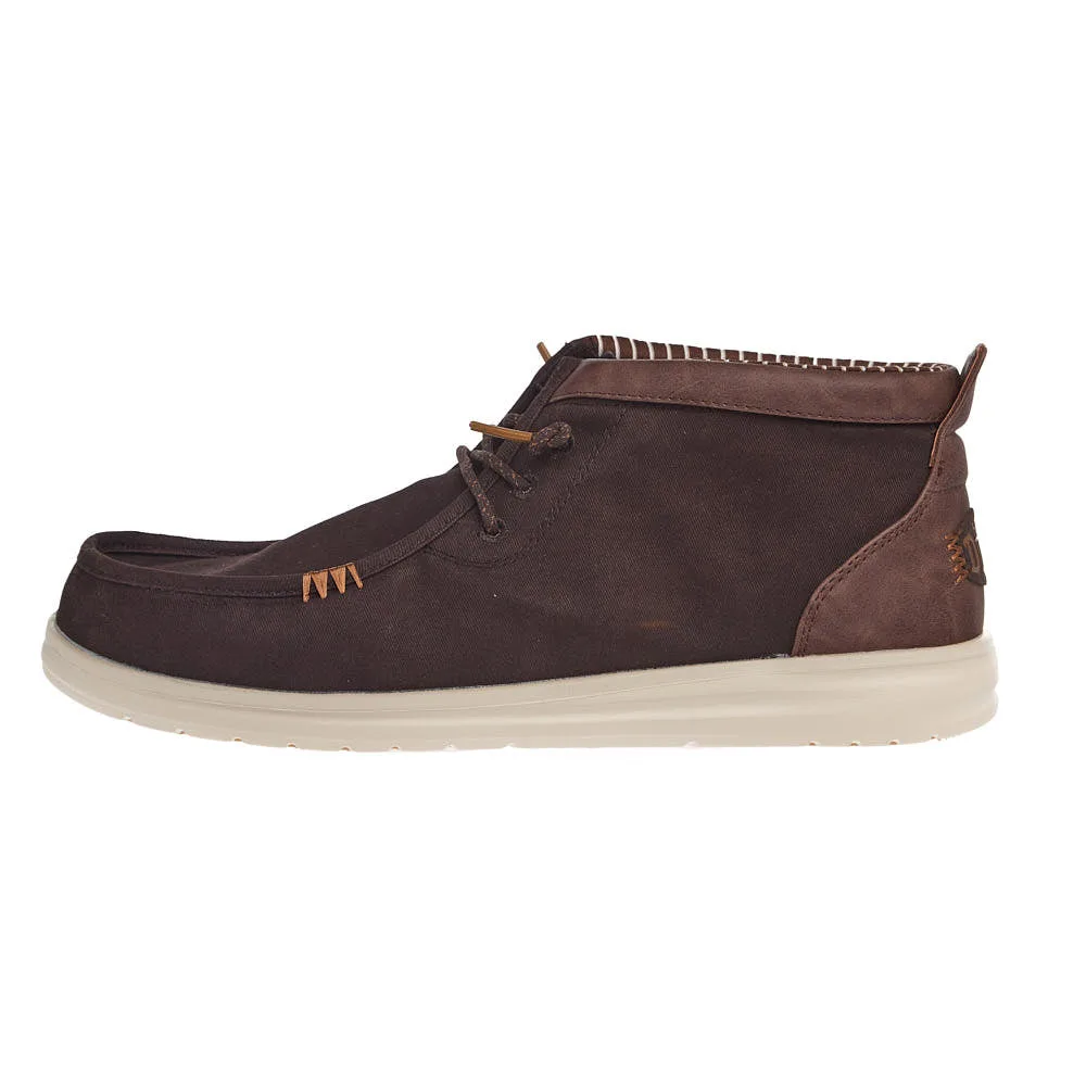 Hey Dude Men's Two Tone Brown Wally Mid Gripr Vin Casual - Image 2