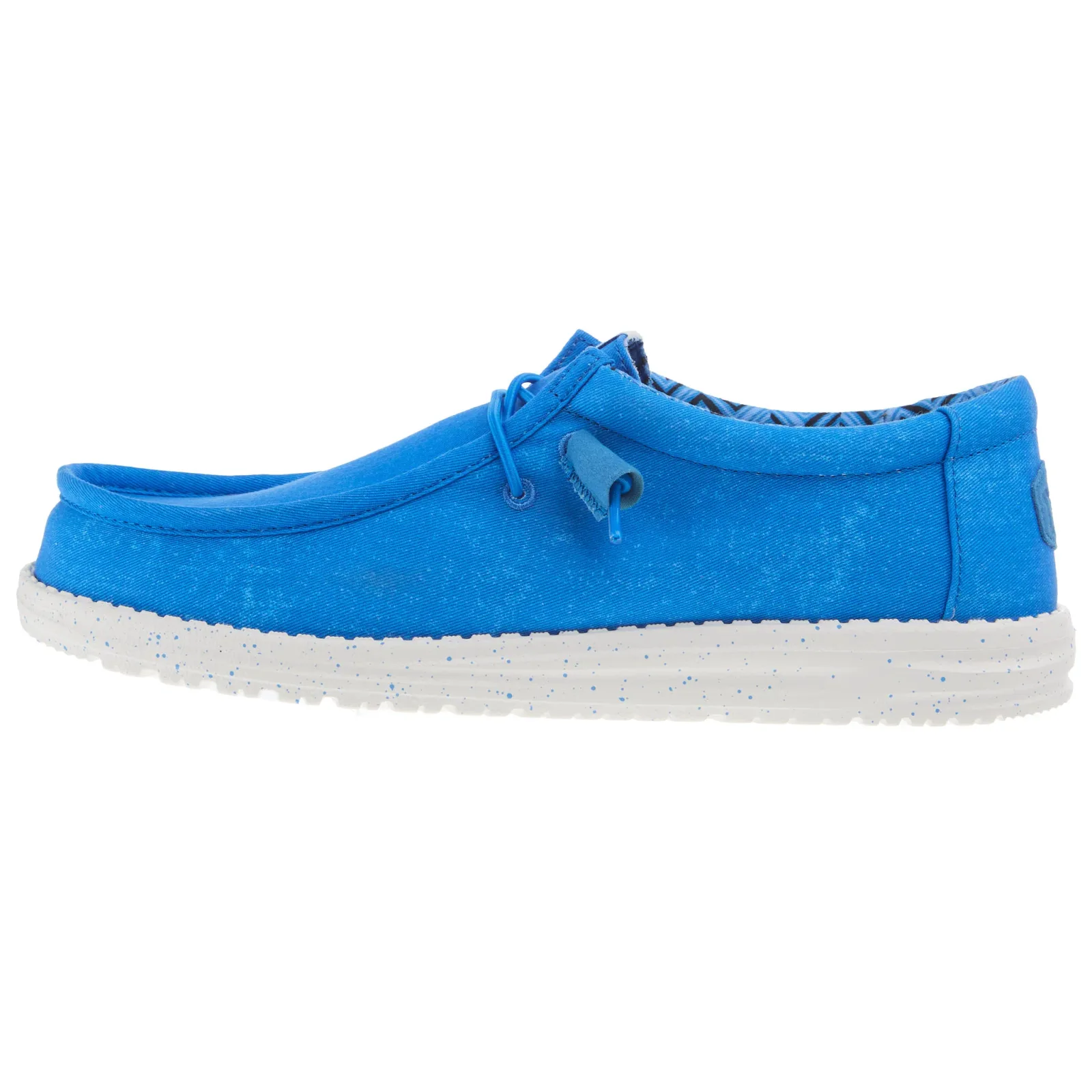 Hey Dude Mens Wally Canvas Blue Casual Shoe - Image 2