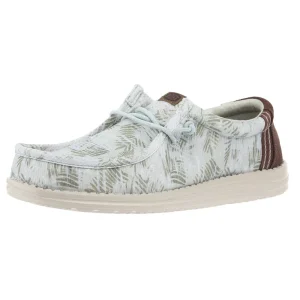 Hey Dude Men's Wally Washed Palm Harbor Green Casual