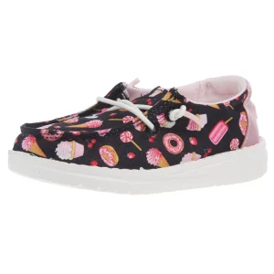 Hey Dude Toddler Sweet Treat Navy and Multicolor Casual Shoe