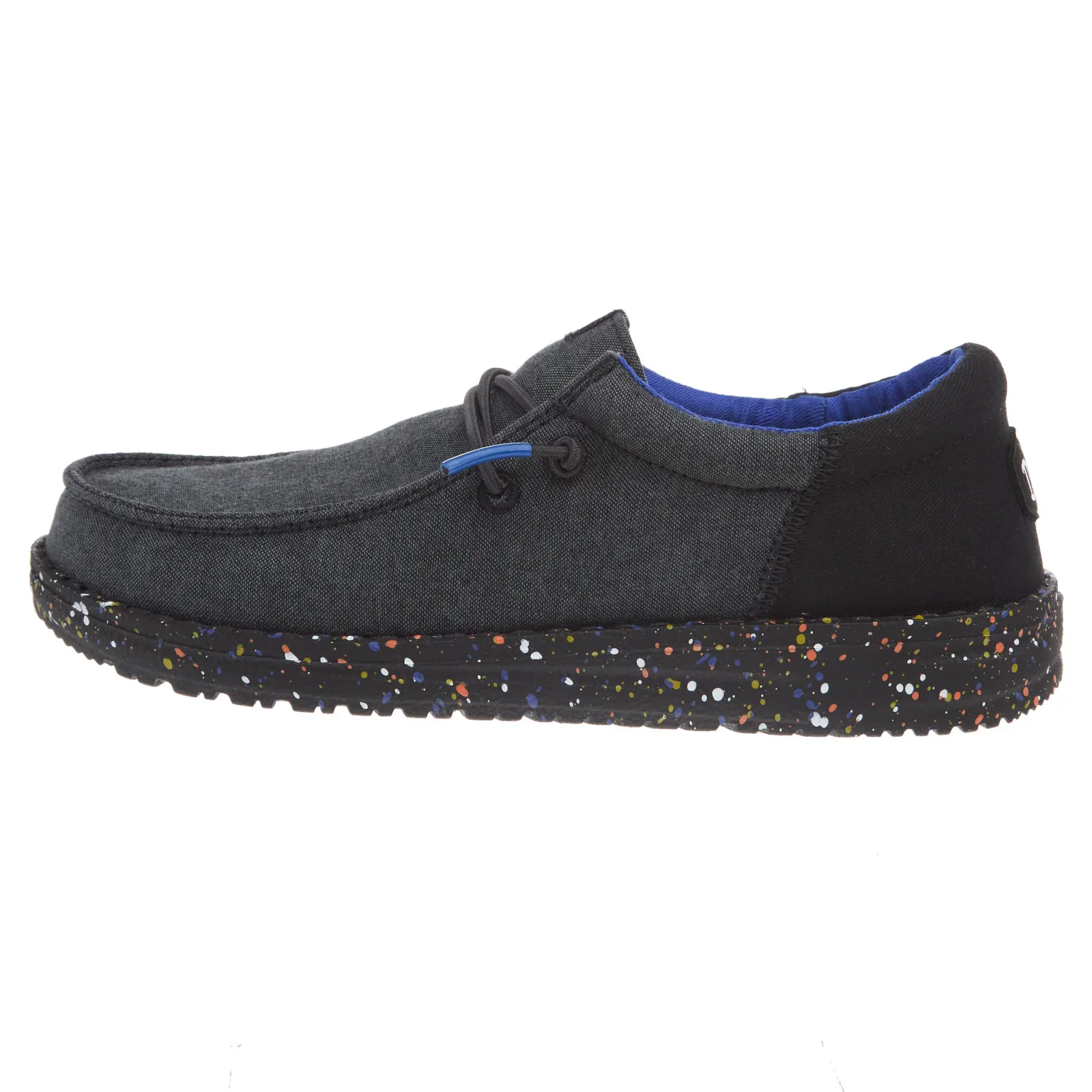 Hey Dude Wally Youth Funk Splatter Black Casual Shoe - Image 2