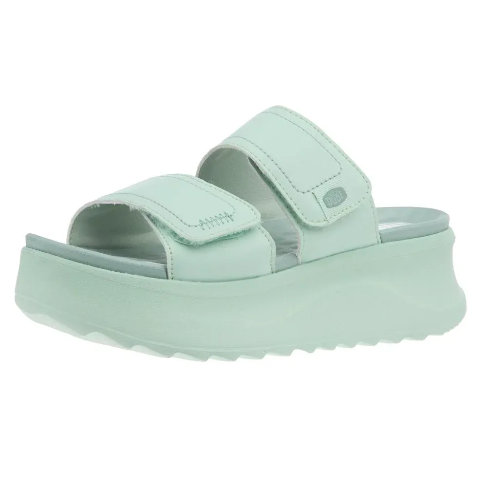 Hey Dude Women`s Delray Slide Mono Teal Sandal