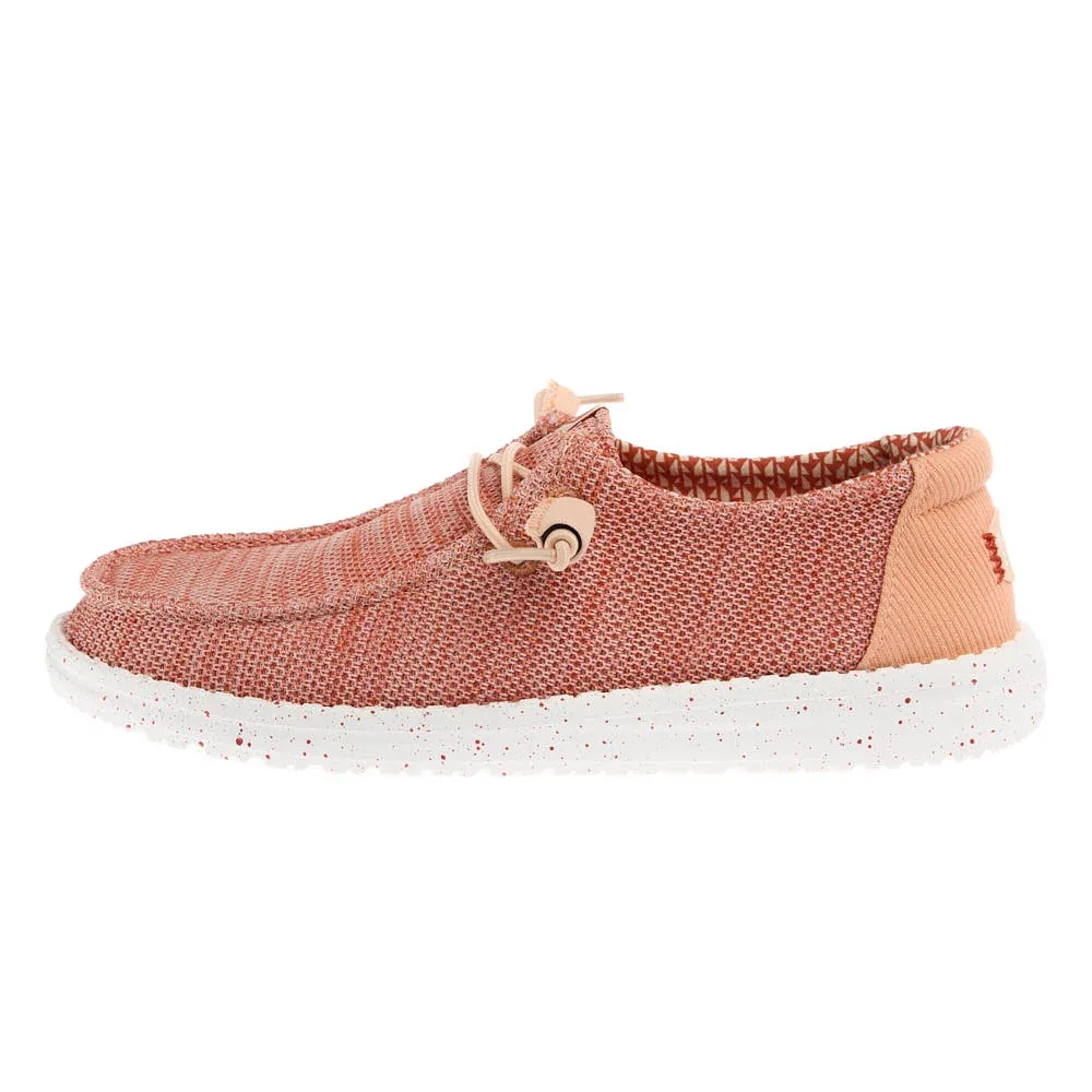 Hey Dude Women's Wendy Stretch Sox Peach Casual - Image 2