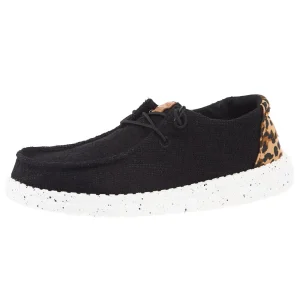 Hey Dude Women's Wendy Wildcat Black And Leopard