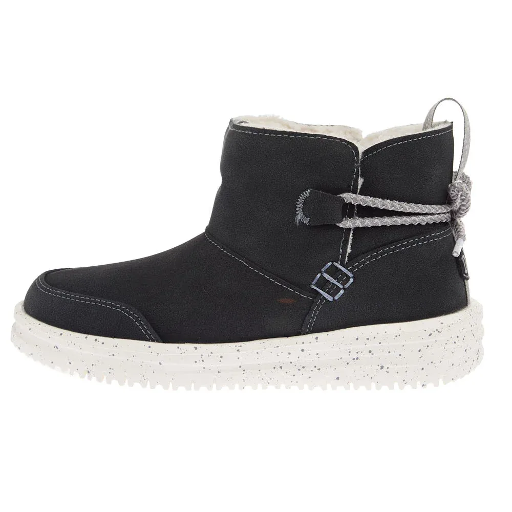 Hey Dude Youth Black Camden Bow Cozy Boot - Image 2